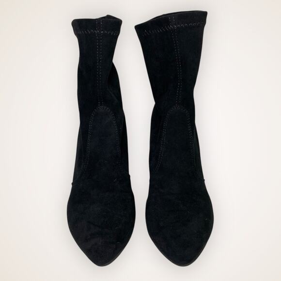 Women’s 36 Black Suede Ankle Booties - Picture 3 of 7